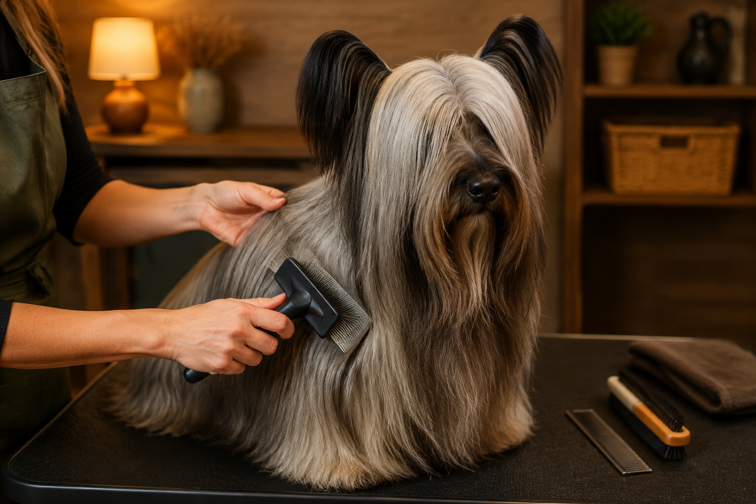 Skye Terrier: The Elegant Terrier 5 AI generated illustration