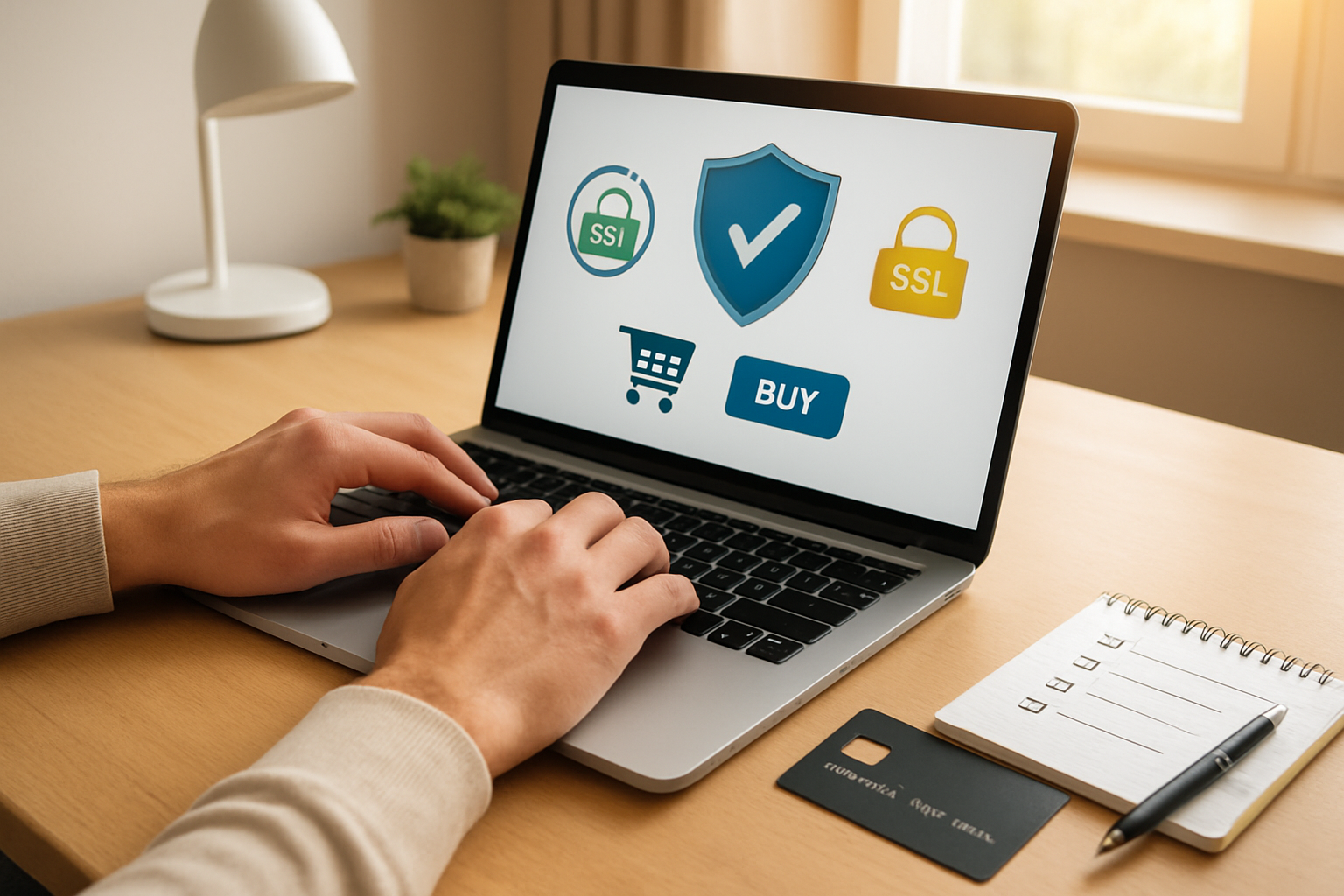 buy Magic Mushrooms from trusted shop usa - Psychedelic Today Create A Realistic Image Of A Clean, Modern Computer Desk Setup With A Laptop Displaying A Secure Shopping Website Interface, Featuring Ssl Security Badges And Trust Symbols, A White Male'S Hands Typing On The Keyboard, Surrounded By Elements Suggesting Online Safety Such As A Shield Icon On The Screen, Credit Card Placed Securely Nearby, And A Notepad With A Checklist, All Set In A Well-Lit Home Office Environment With Warm Natural Lighting From A Window, Conveying A Sense Of Security And Careful Online Purchasing Practices, Absolutely No Text Should Be In The Scene.