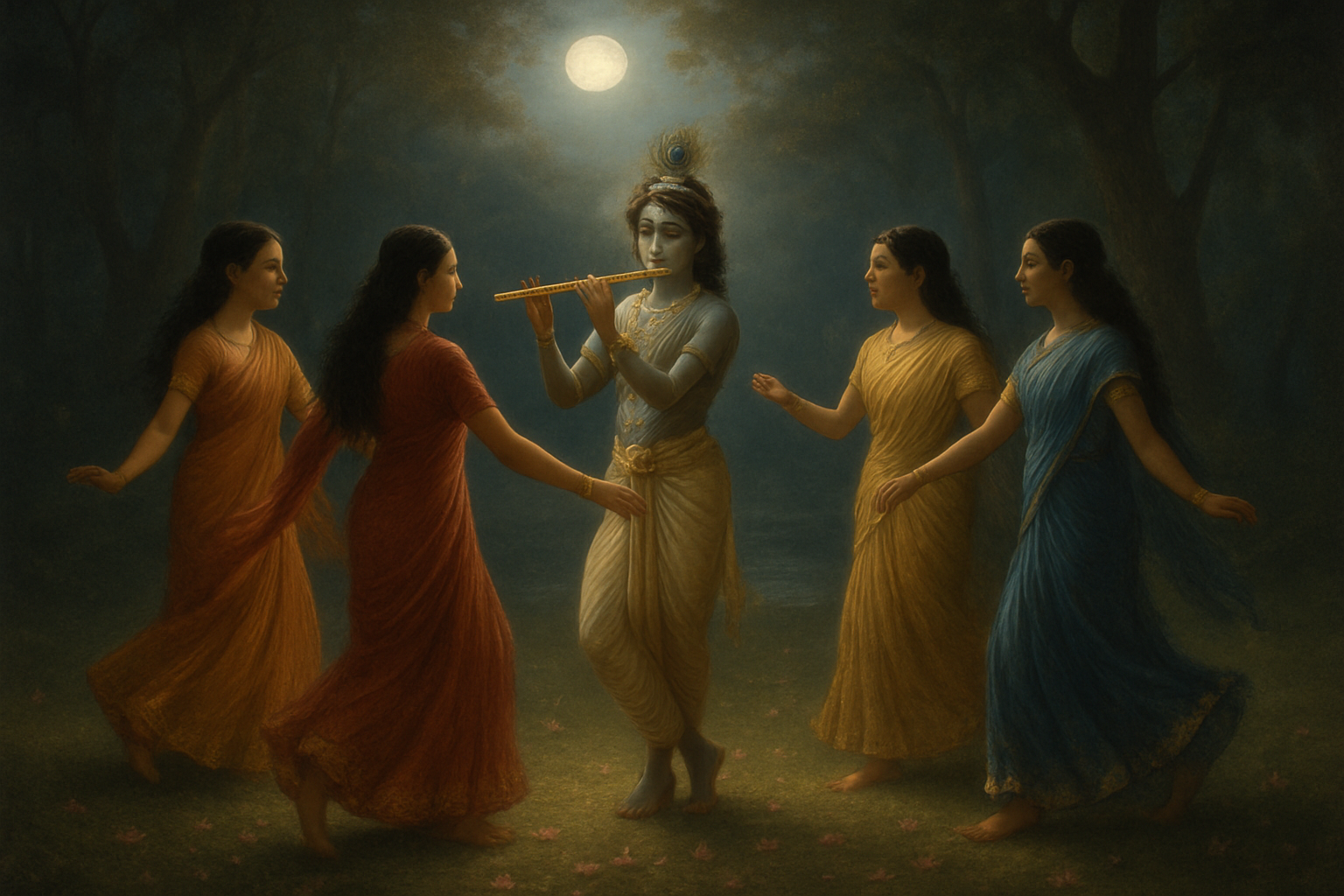 Youth and the Enchanting Raas Leela Romance