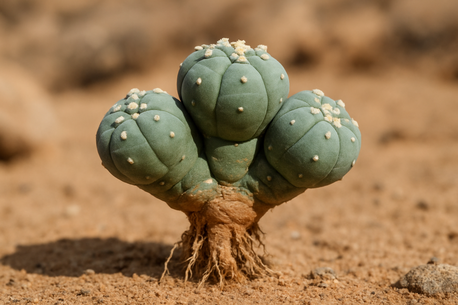 Lophophora Williamsii Peyote Cactus (3 Heads)
