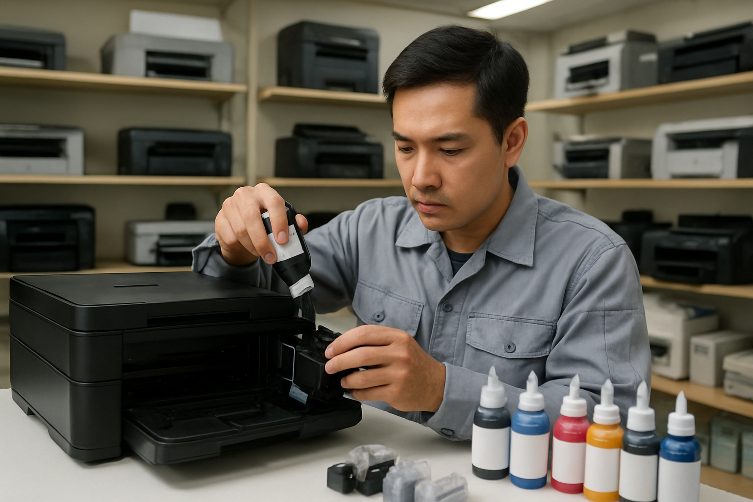 Dịch vụ đổ mực máy in tại Phường Ba Đình chất lượng