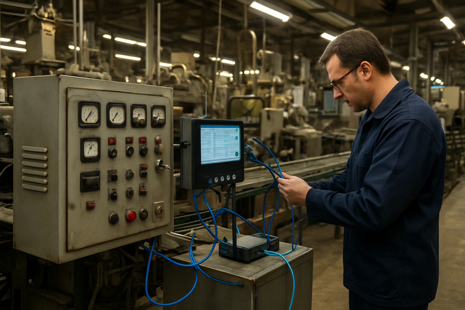 Integration bestehender Maschinen und Anlagen in Fernwartungssysteme