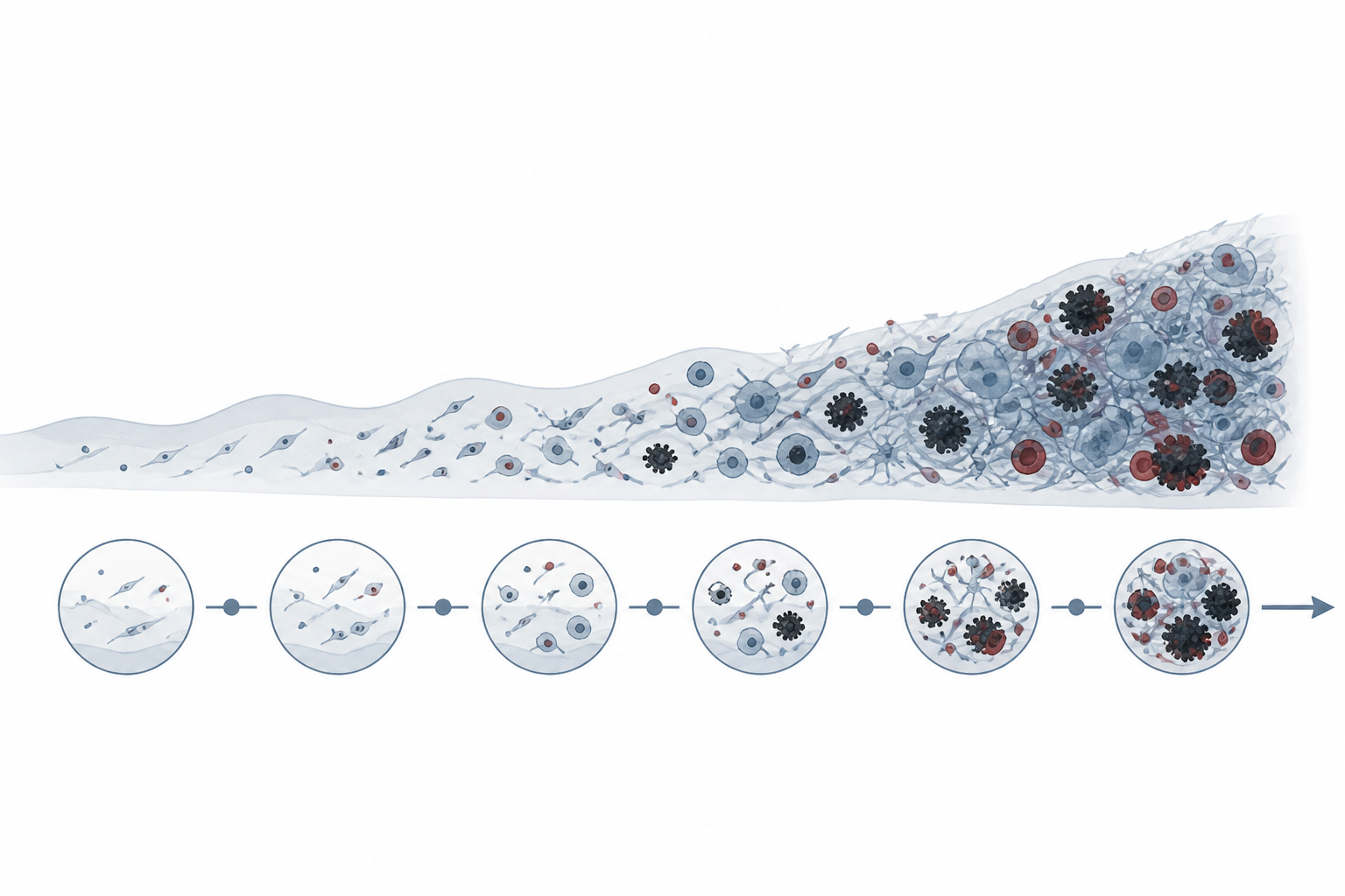 7 reasons Why Aging Increases Your Colorectal Cancer Risk 2 Ai generated illustration showing decline in cell repair mechanism that can lead to colorectal cancer formation