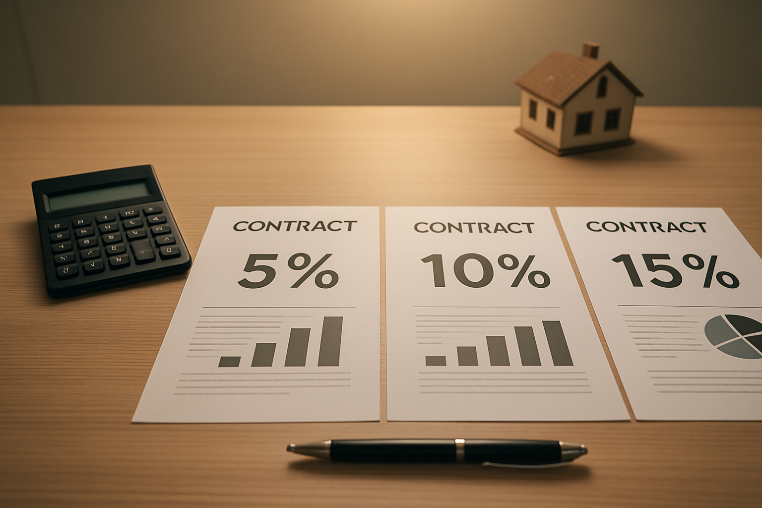 Verschiedene Provisionsmodelle beim Immobilienverkauf