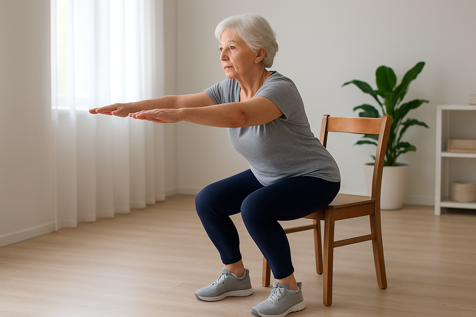 Chair Squats for Building Lower Body Strength