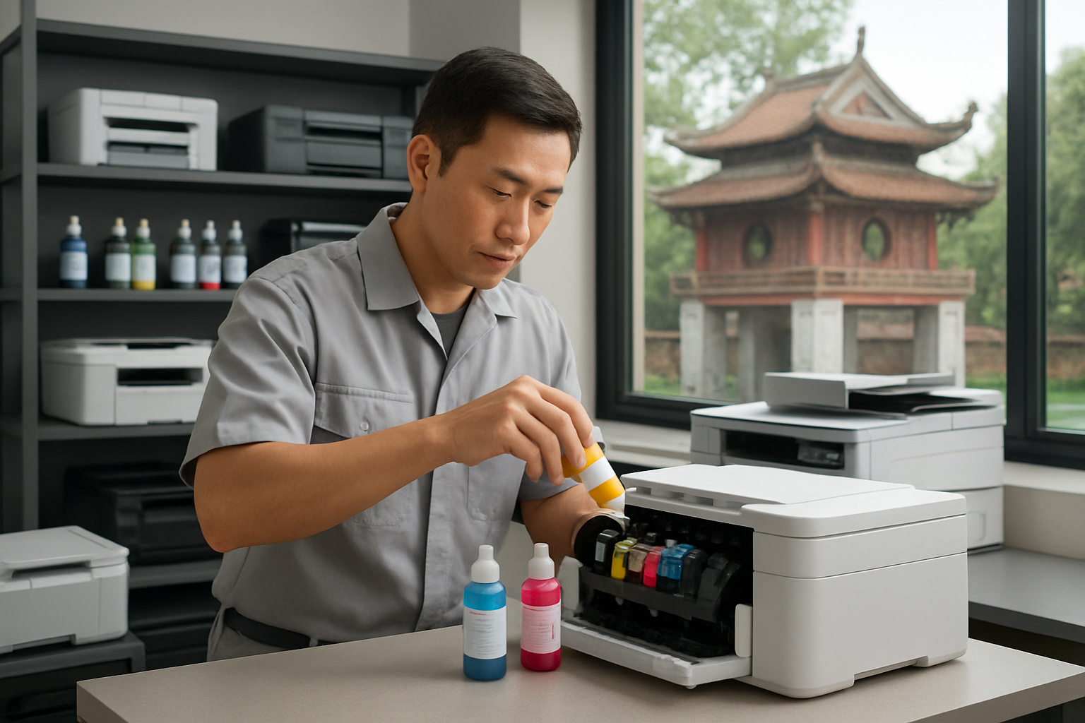 Dịch vụ đổ mực máy in tại Phường Văn Miếu - Quốc Tử Giám