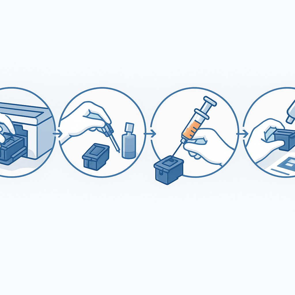 Quy trình đổ mực máy in màu Canon MF655CDW