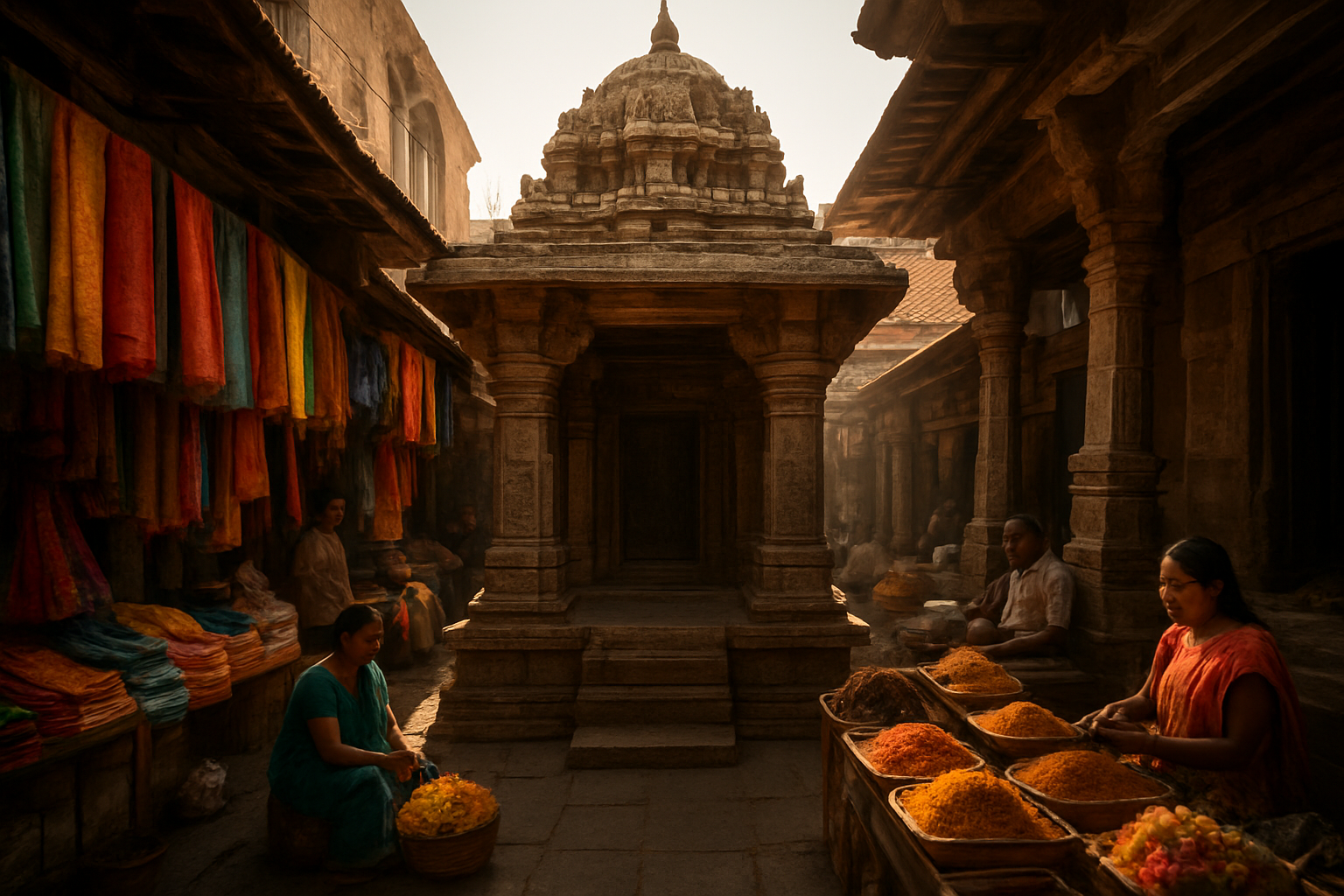Ancient Temples Hidden Within the Markets