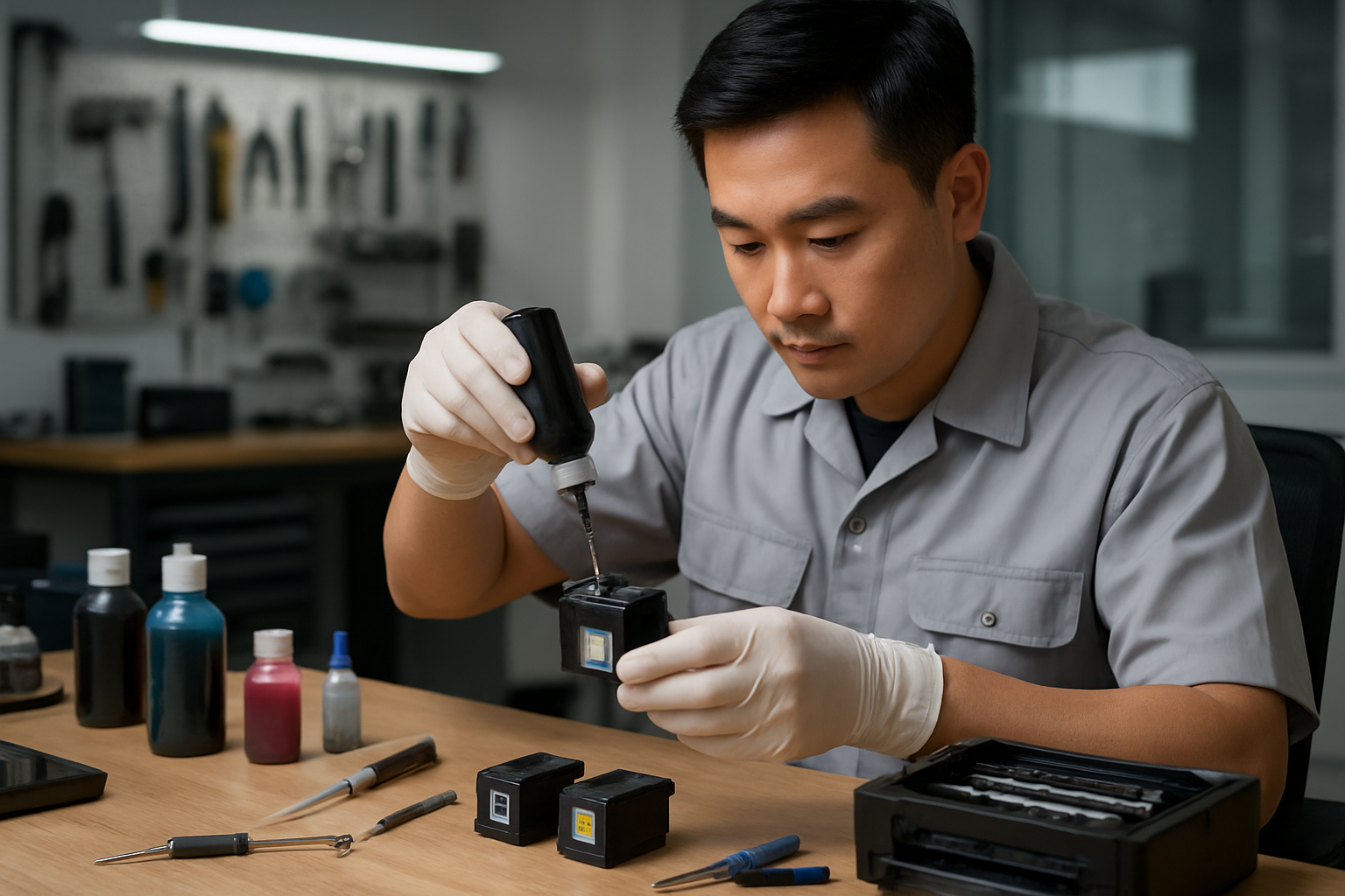 Đổ mực máy in tại Nguyễn Thị Thập cam kết chuẩn chất lương