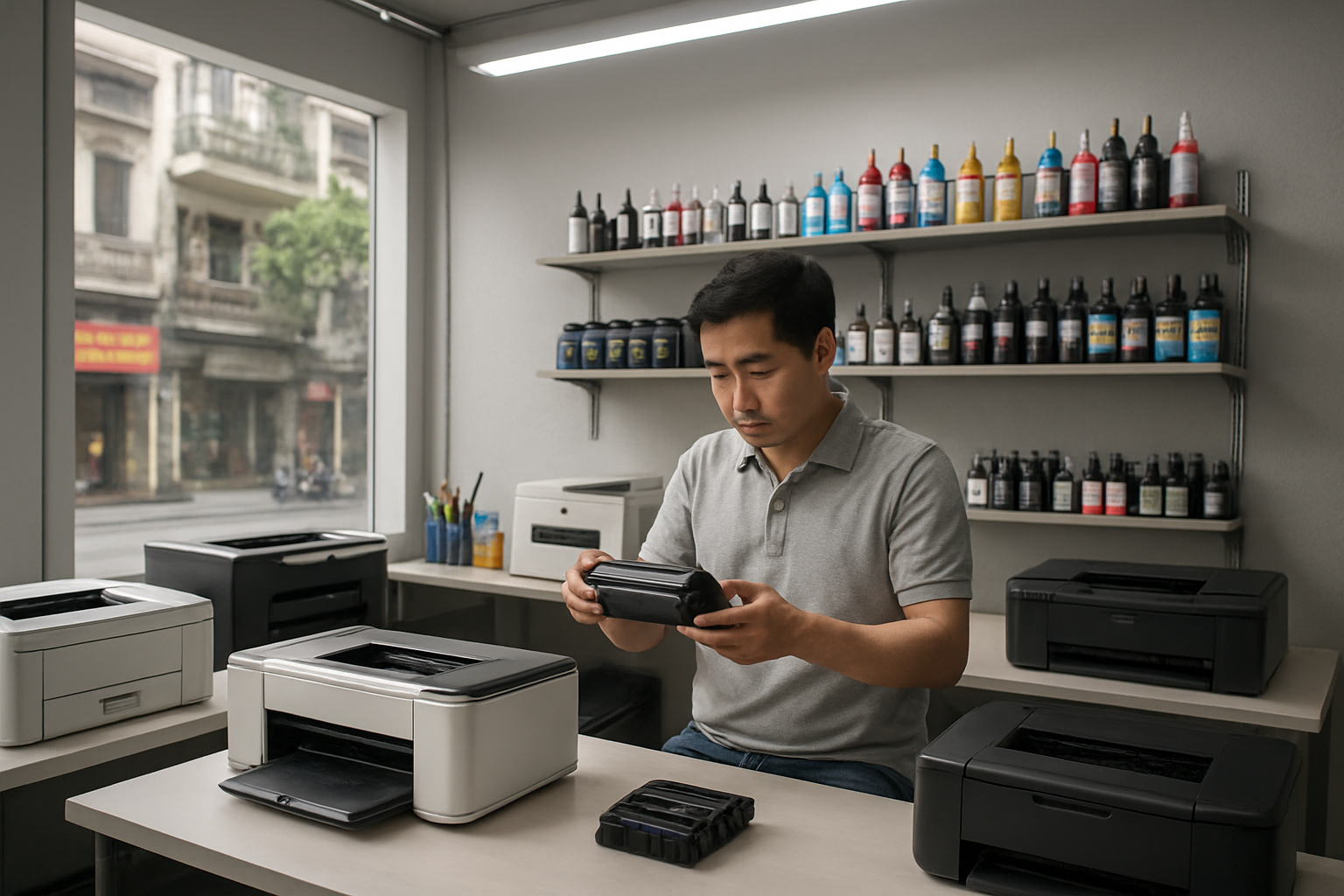 Dịch vụ đổ mực máy in tại Phường Đống Đa chuyên nghiệp