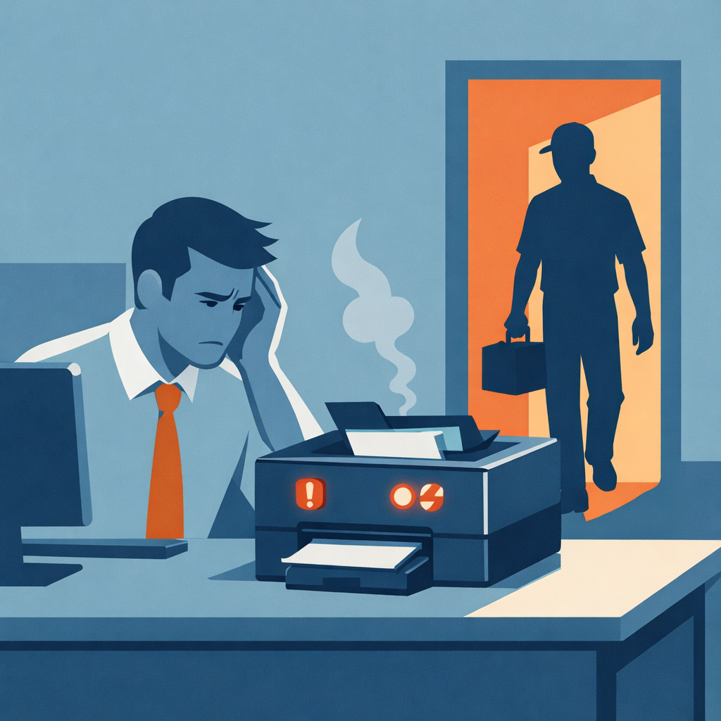 Đổ mực máy in tại phố Triệu Việt Vương Hà Nội