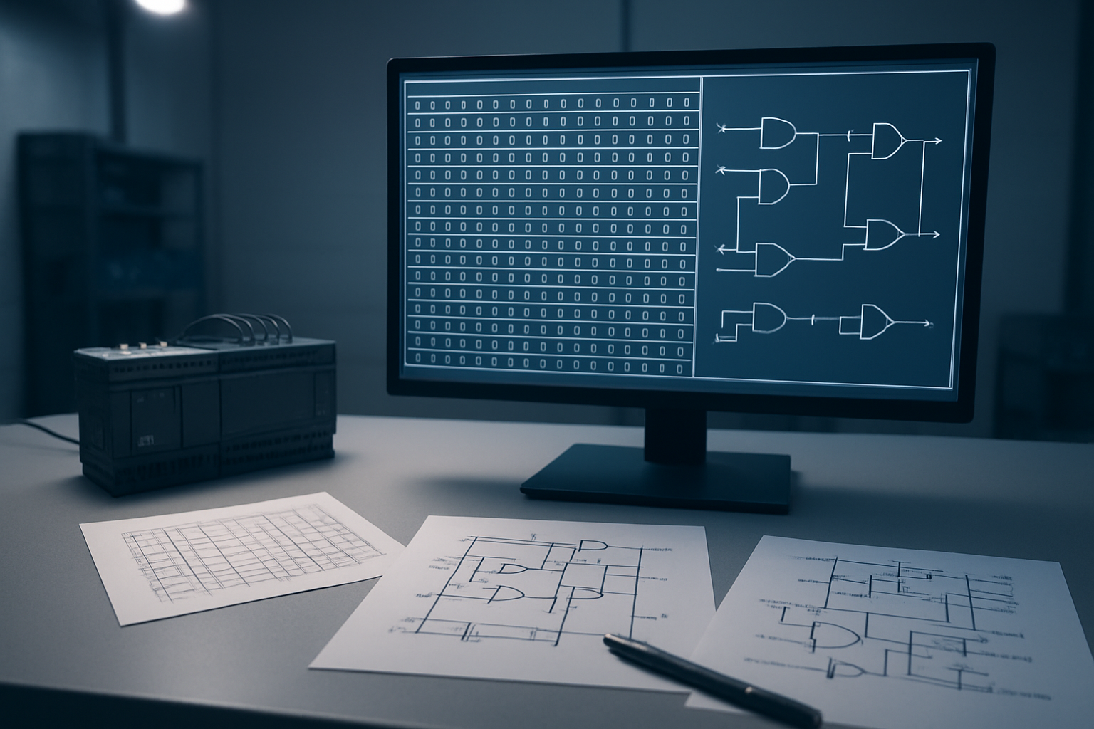Wahrheitstabellen für komplexe Logik