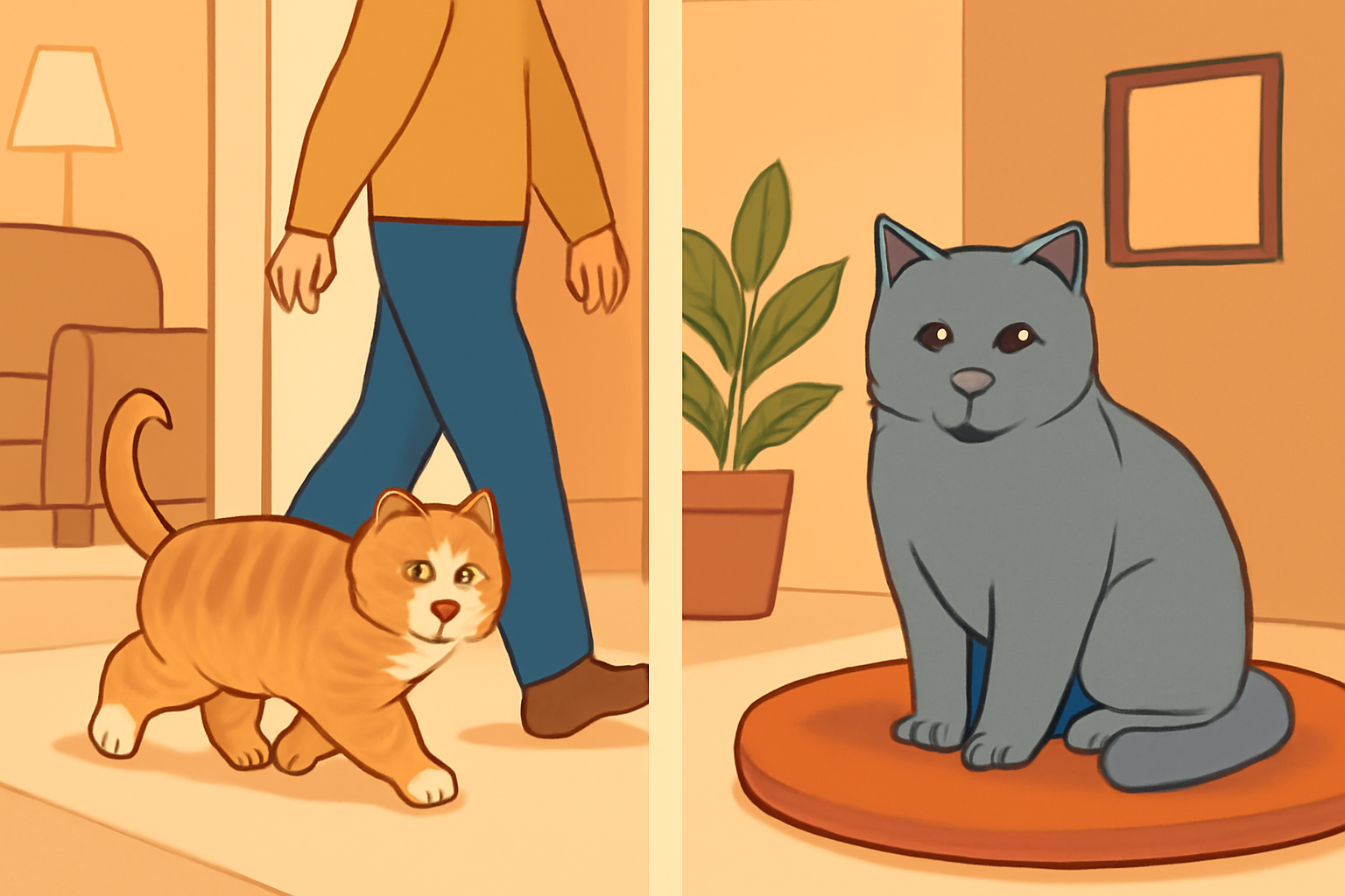 How to Tell Scottish and British Cats