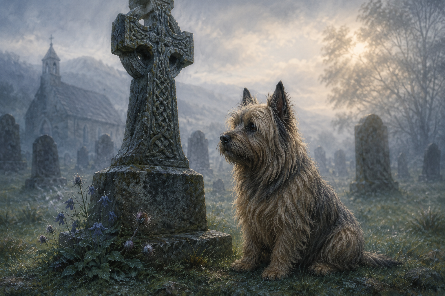 Skye Terrier: The Elegant Terrier 2 AI generated illustration