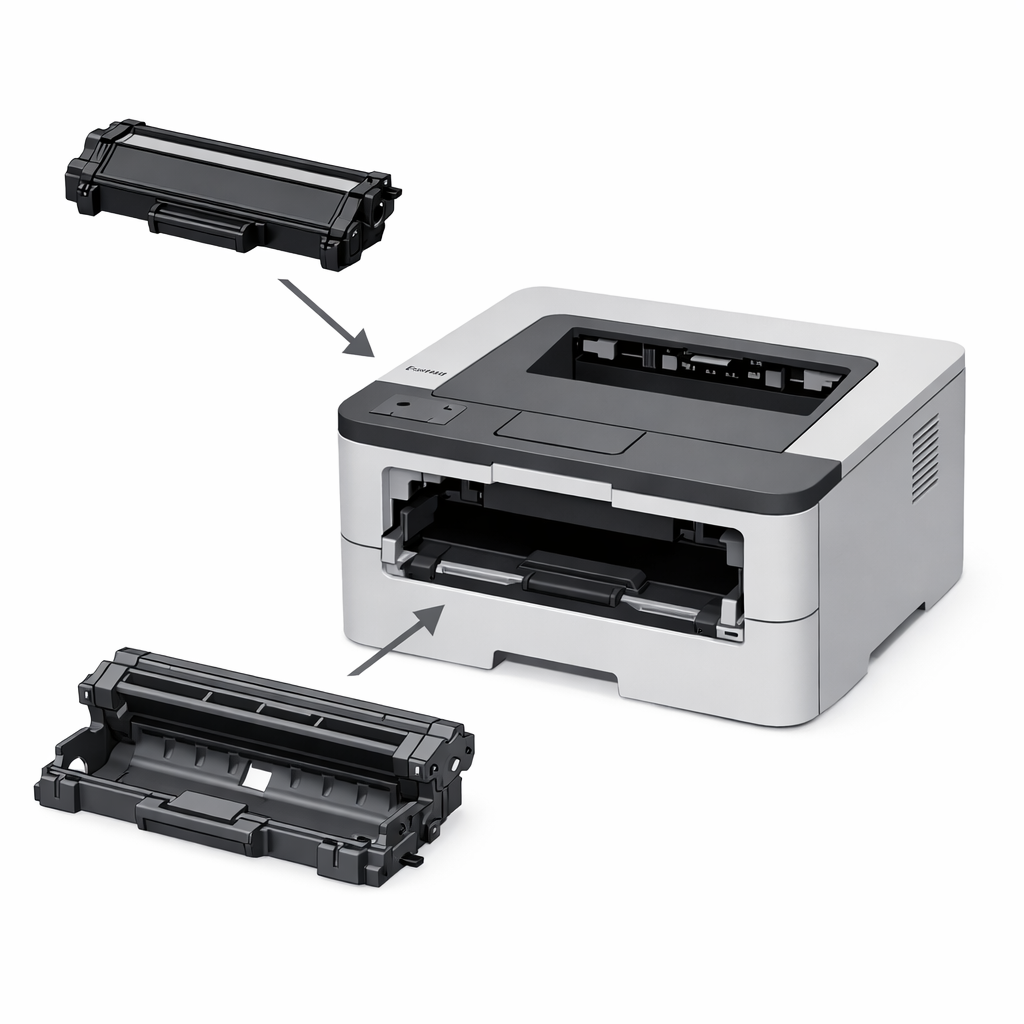 Xem hướng dẫn đổ mực máy in Brother HL-L2366DW