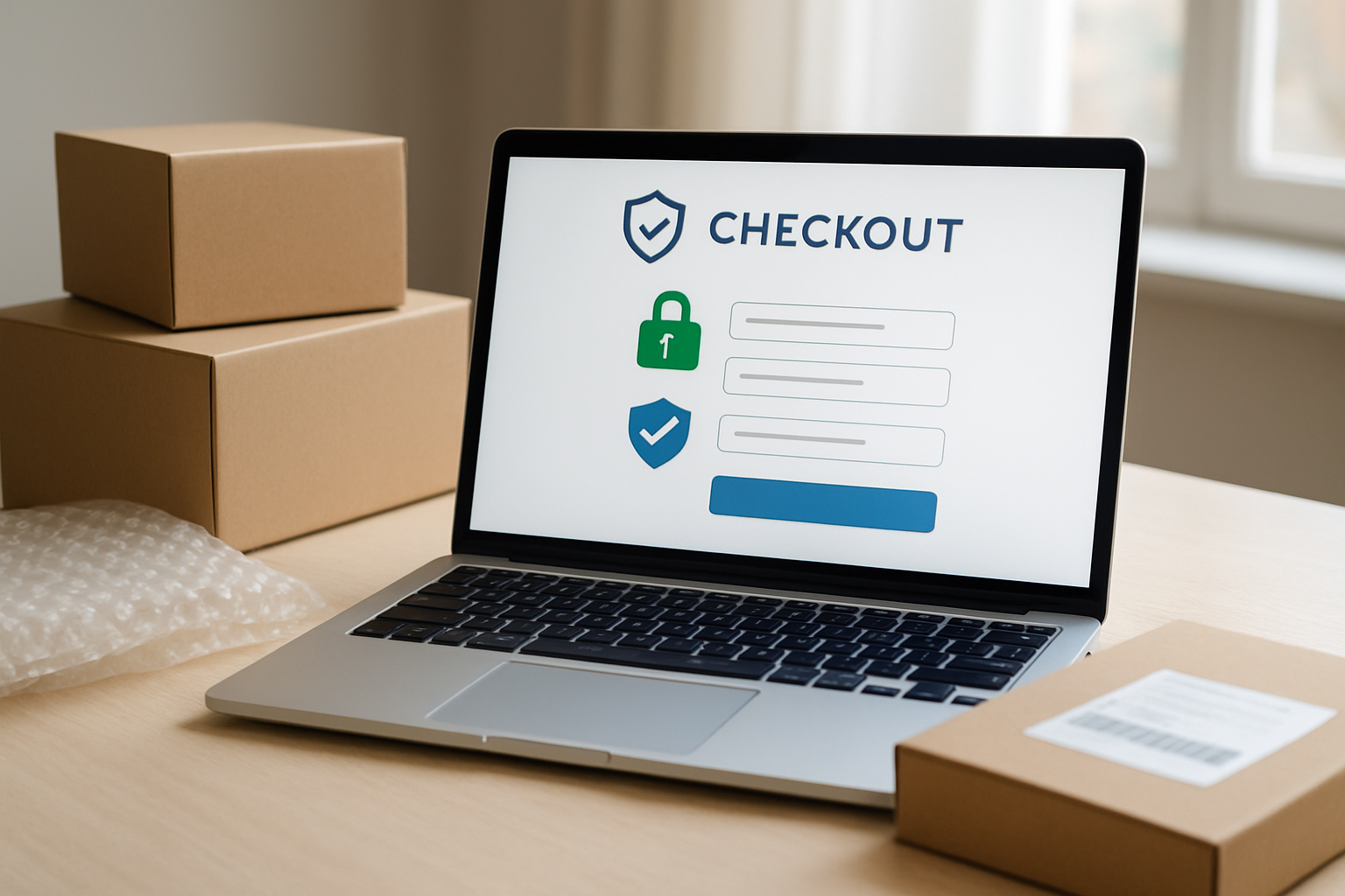 5 Best Places to Buy 1P LSD Online USA with Discreet Shipping and Quality Guarantee - Psychedelic Today Create A Realistic Image Of A Secure Online Ordering Process Showing A Laptop Computer Displaying A Clean Checkout Interface With Security Badges And Encryption Symbols, Alongside Discrete Packaging Materials Including Plain Brown Boxes, Bubble Wrap, And Shipping Labels, With A Professional Workspace Background Featuring A Clean Desk Surface, Soft Natural Lighting From A Window, And Subtle Shadows Creating A Trustworthy And Professional Atmosphere That Conveys Safety And Reliability In The Ordering And Delivery Process, Absolutely No Text Should Be In The Scene.