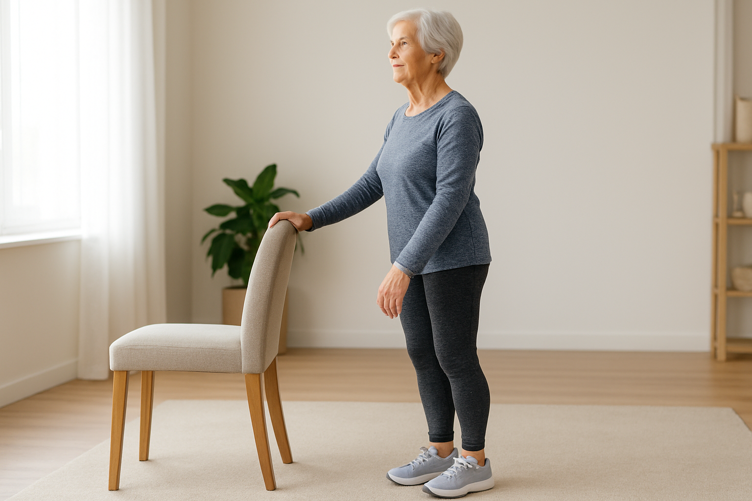 Standing Calf Raises for Balance and Ankle Support