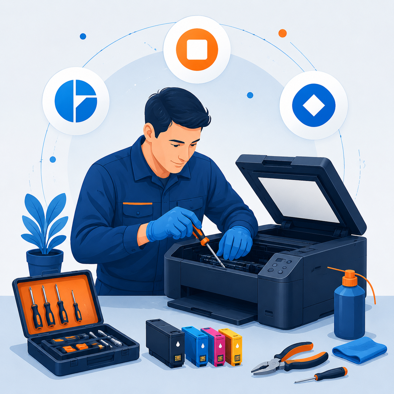 Đổ mực máy in tại phường Thanh Xuân 