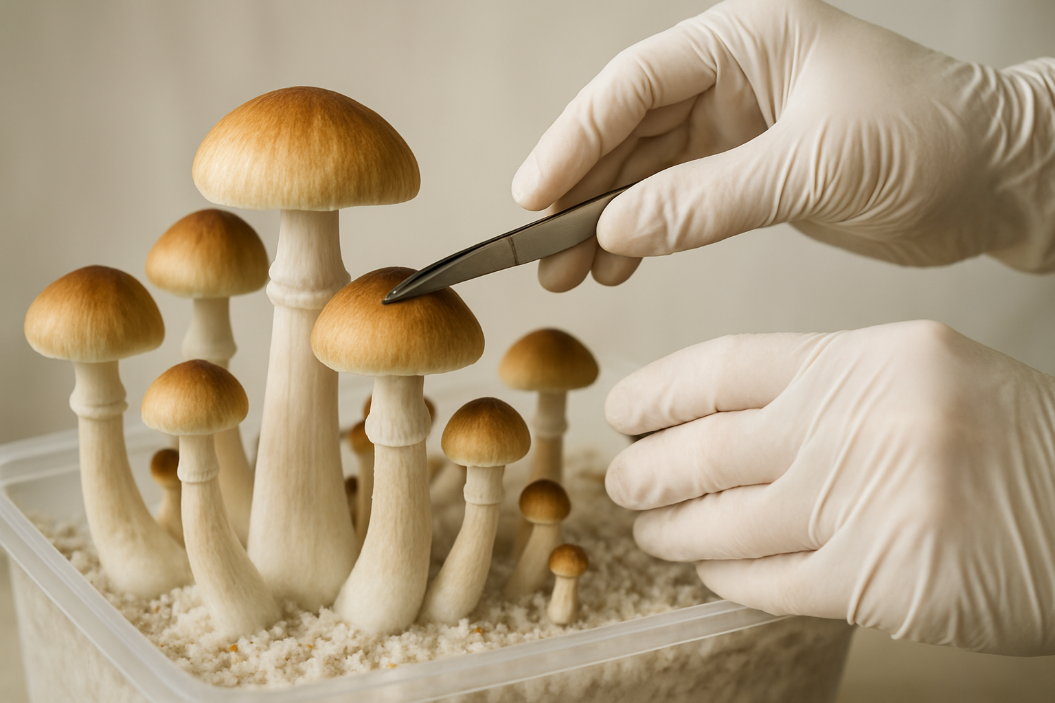 Harvesting Your B+ Mushrooms At Peak Potency
