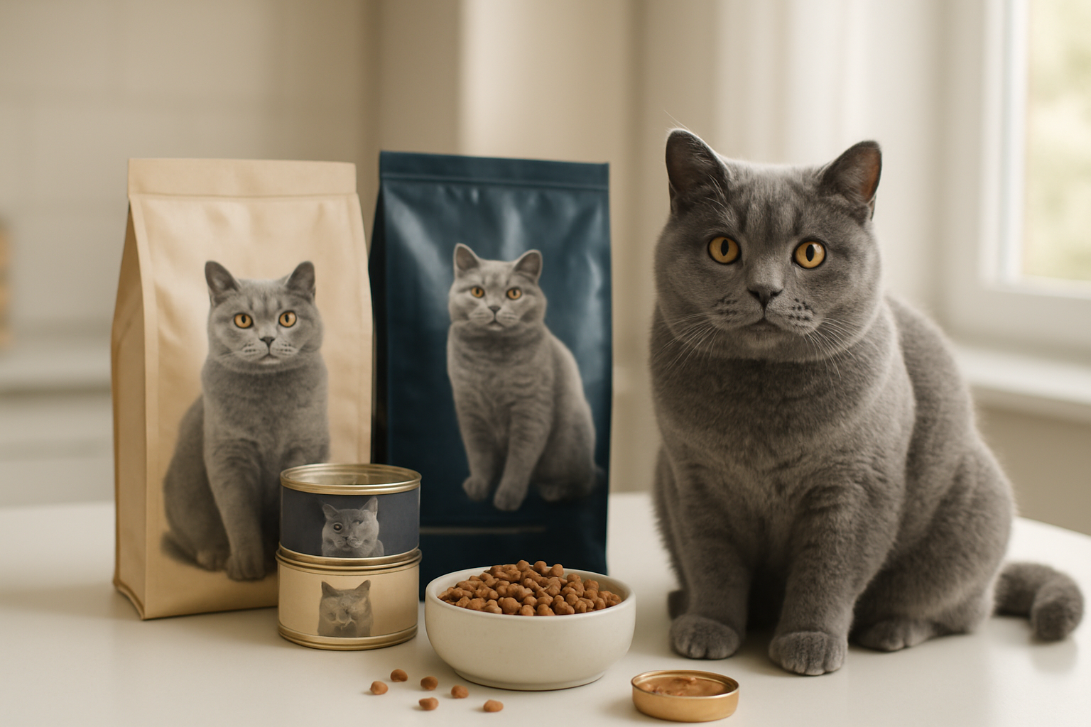Best Commercial Cat Food Options for British Blues