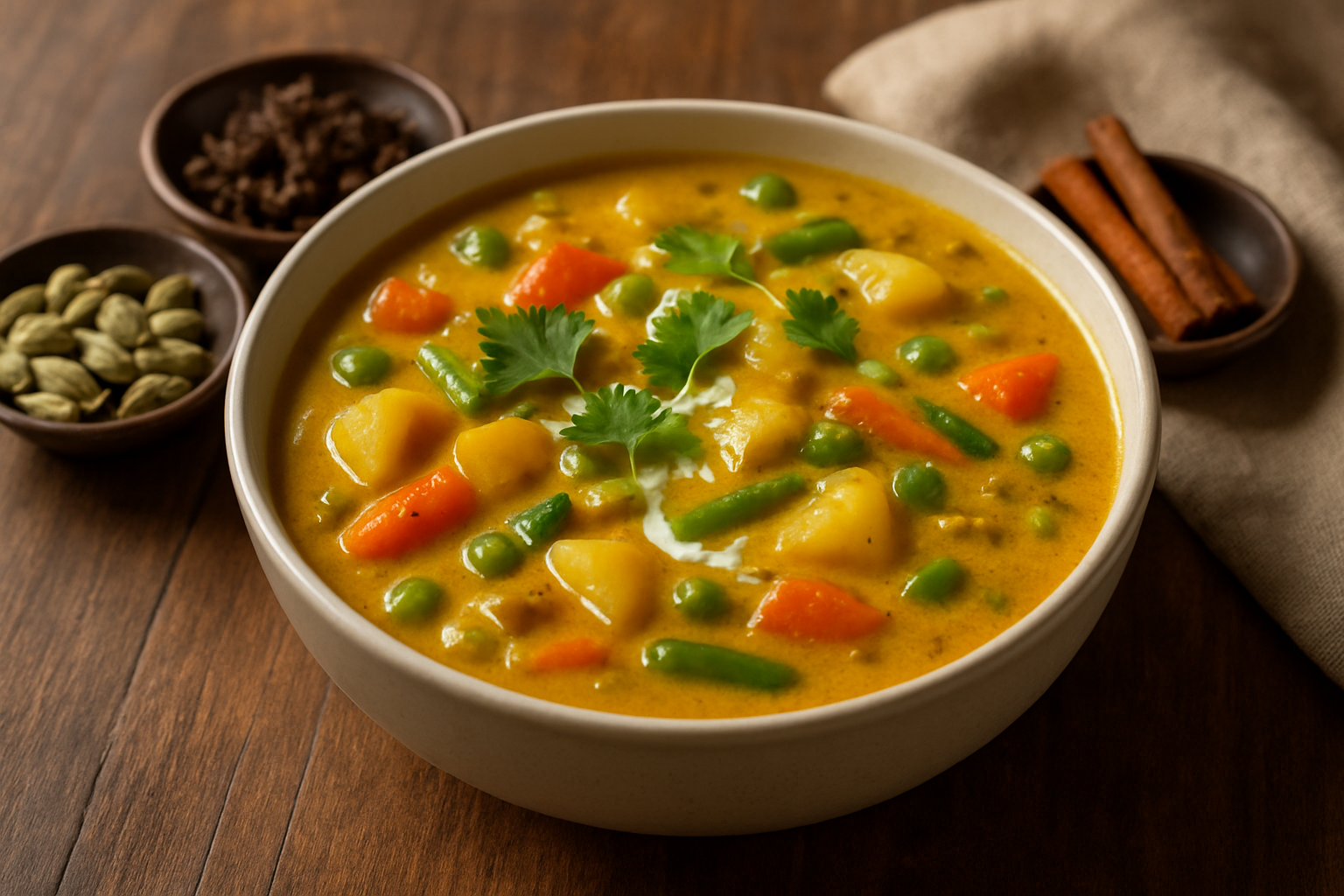 What Makes Hotel-Style Vegetable Kurma Unique