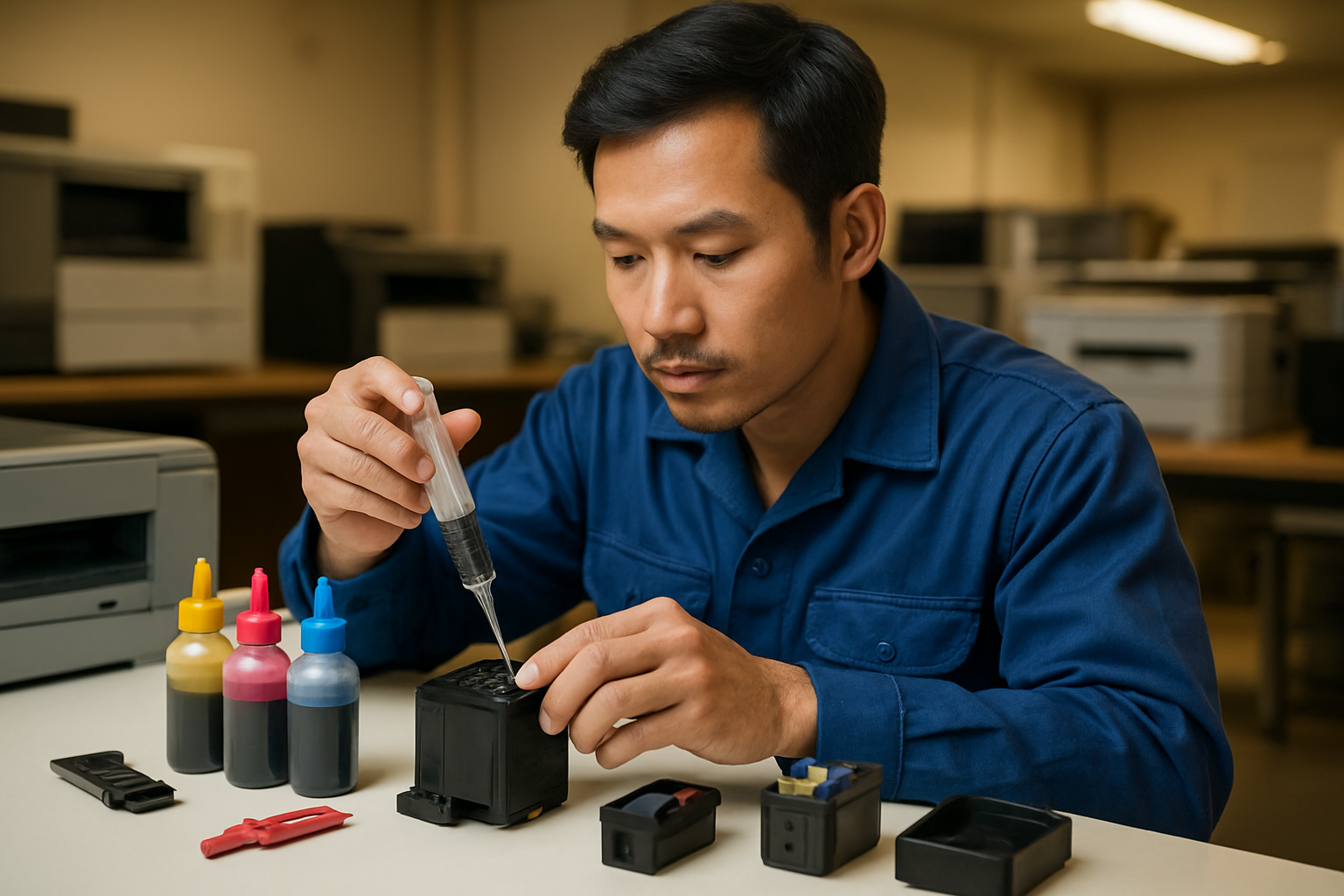 Đổ mực máy in tại trần kim xuyến Hà Nội