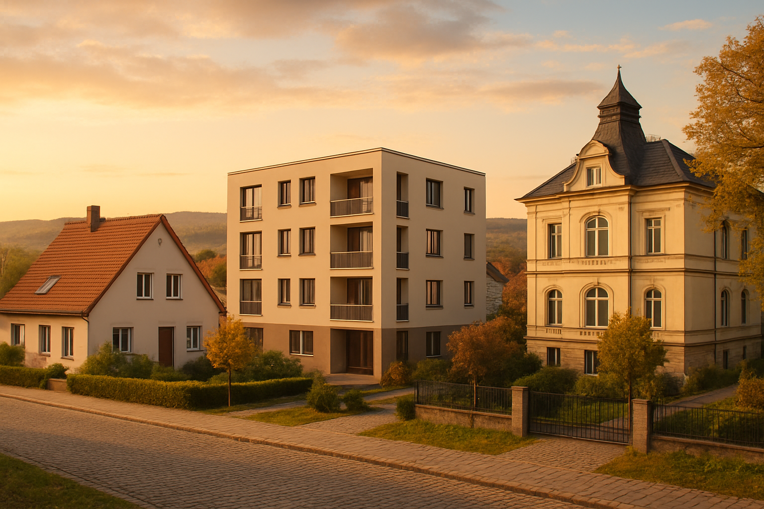 Verkauf verschiedener Immobilientypen in der Region