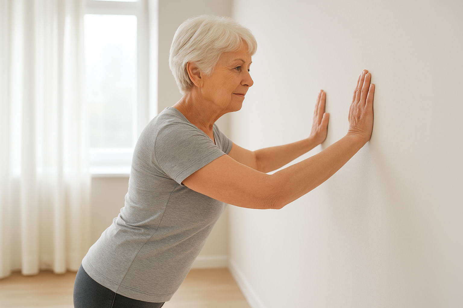 Wall Push-Ups for Upper Body Power Without Strain