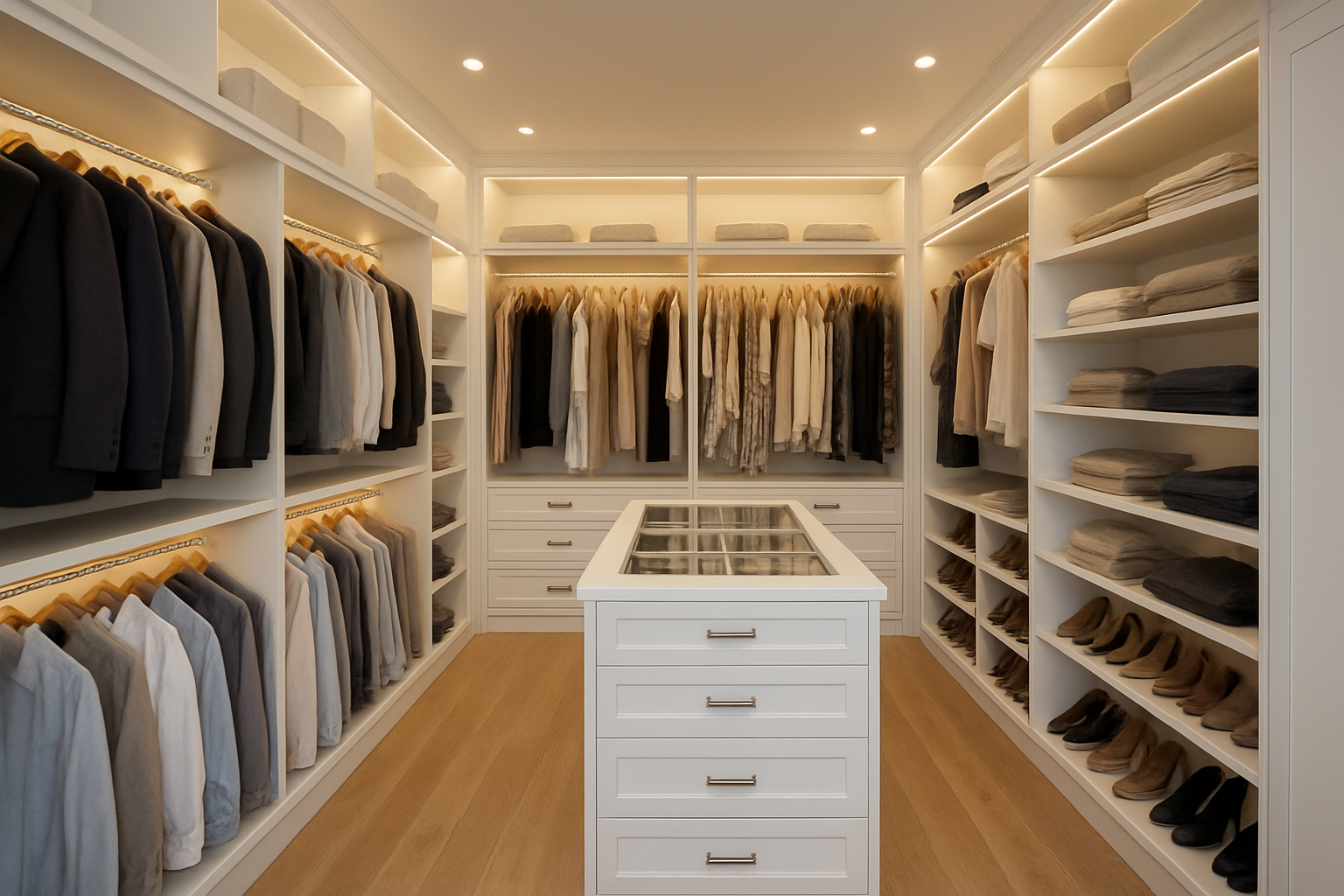 Walk-in closets for ultimate organization