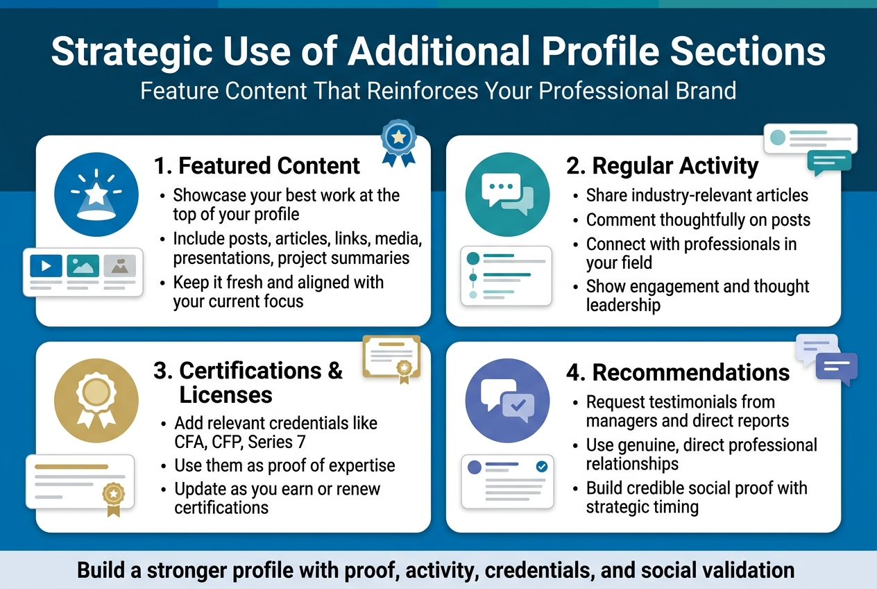 Strategic Use of Additional Profile Sections