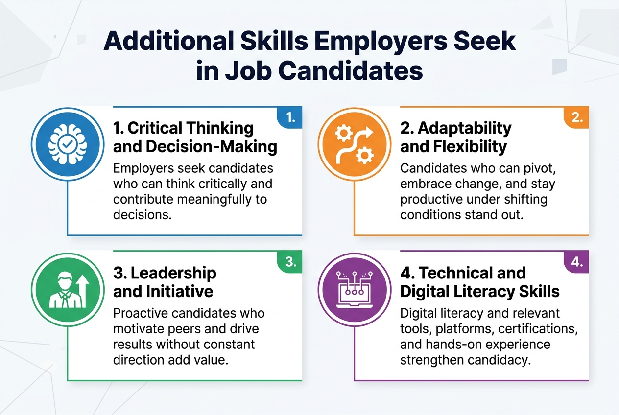 Additional Skills Employers Seek in Job Candidates