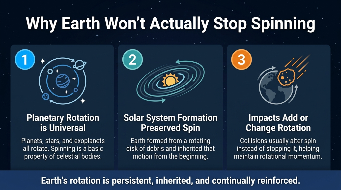 Why Earth Won't Actually Stop Spinning