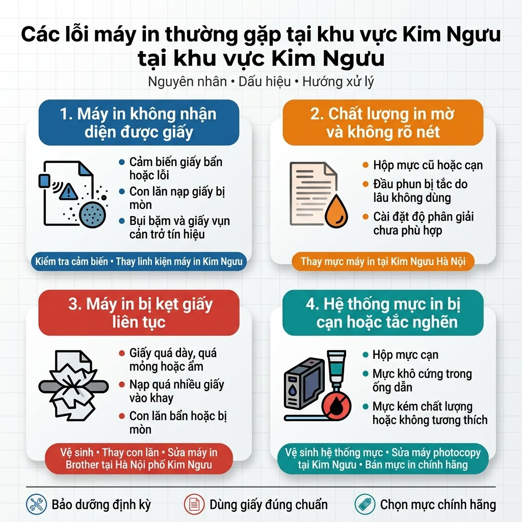 Sửa máy in tại Kim Ngưu 