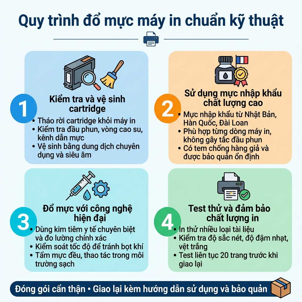 Đổ mực máy in tại Bắc Linh Đàm Hà Nội