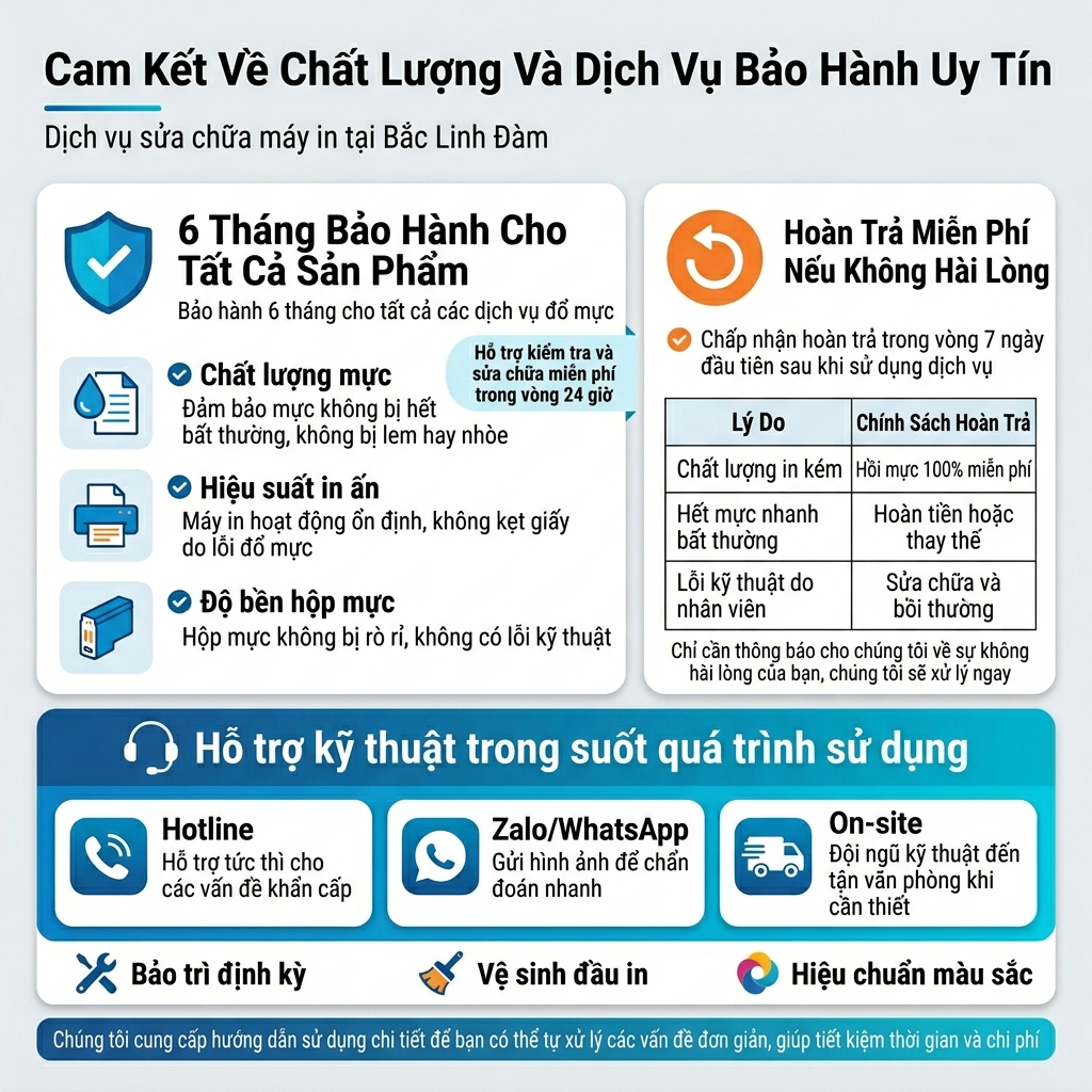 Đổ mực máy in Bắc Linh Đàm