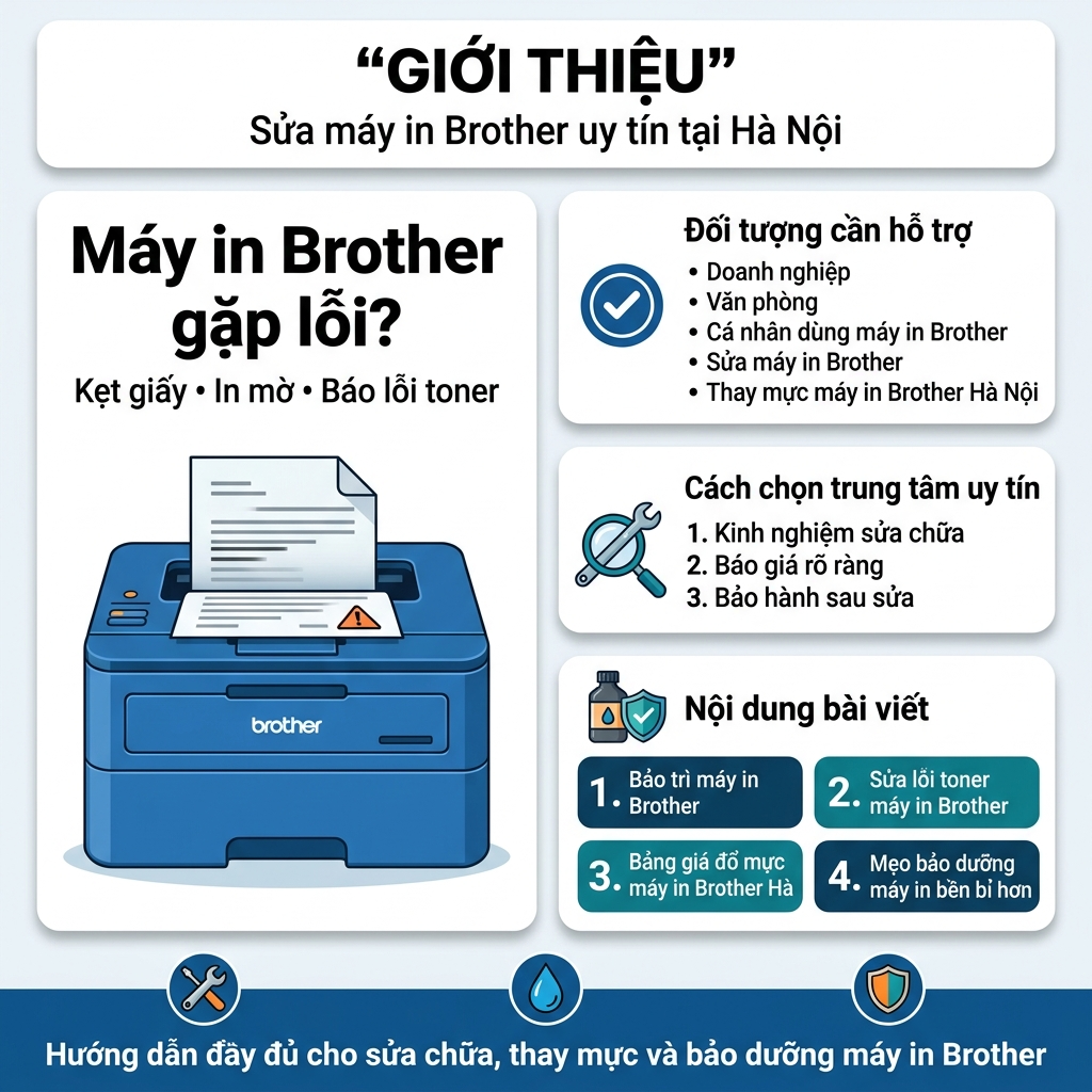 Địa chỉ sửa máy in Brother 