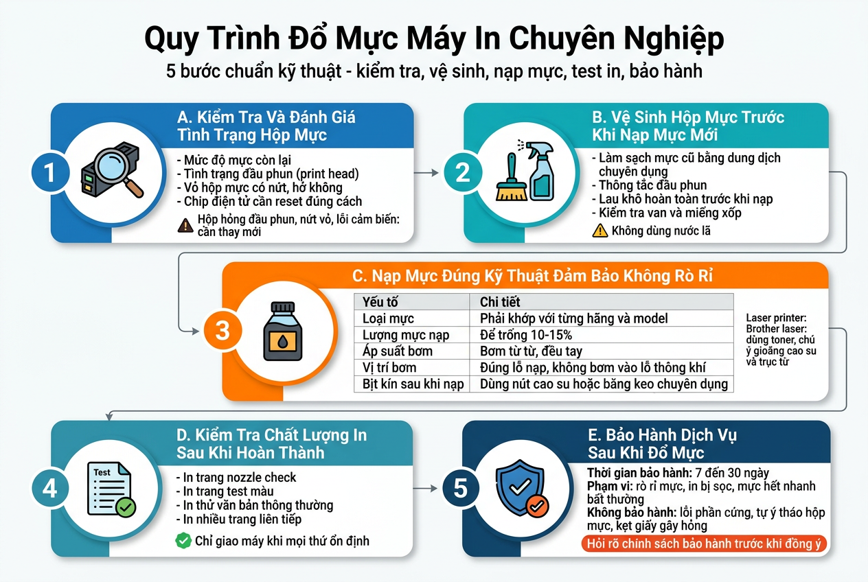 Địa chỉ đổ mực máy in tại Phường Tây Mỗ