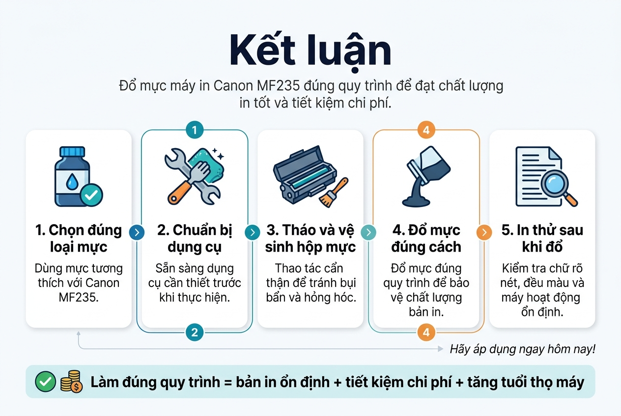 Hướng Dẫn Đổ Mực Máy In Canon MF235