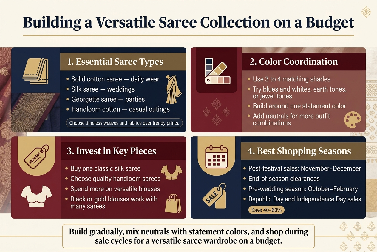 Building a Versatile Saree Collection on a Budget