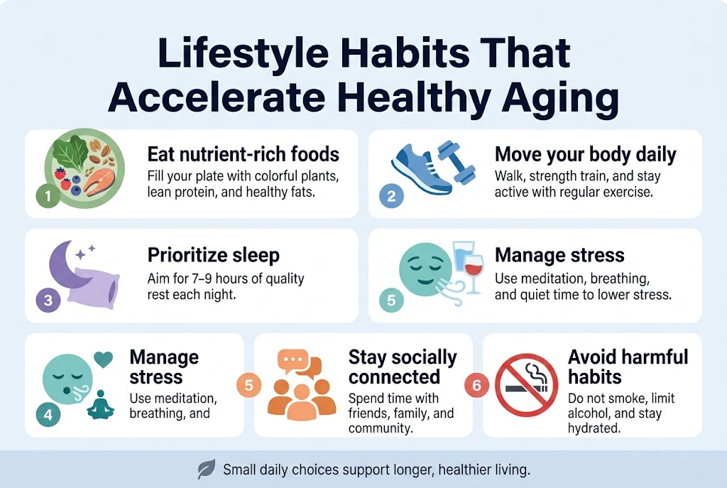 Lifestyle Habits That Accelerate Healthy Aging
