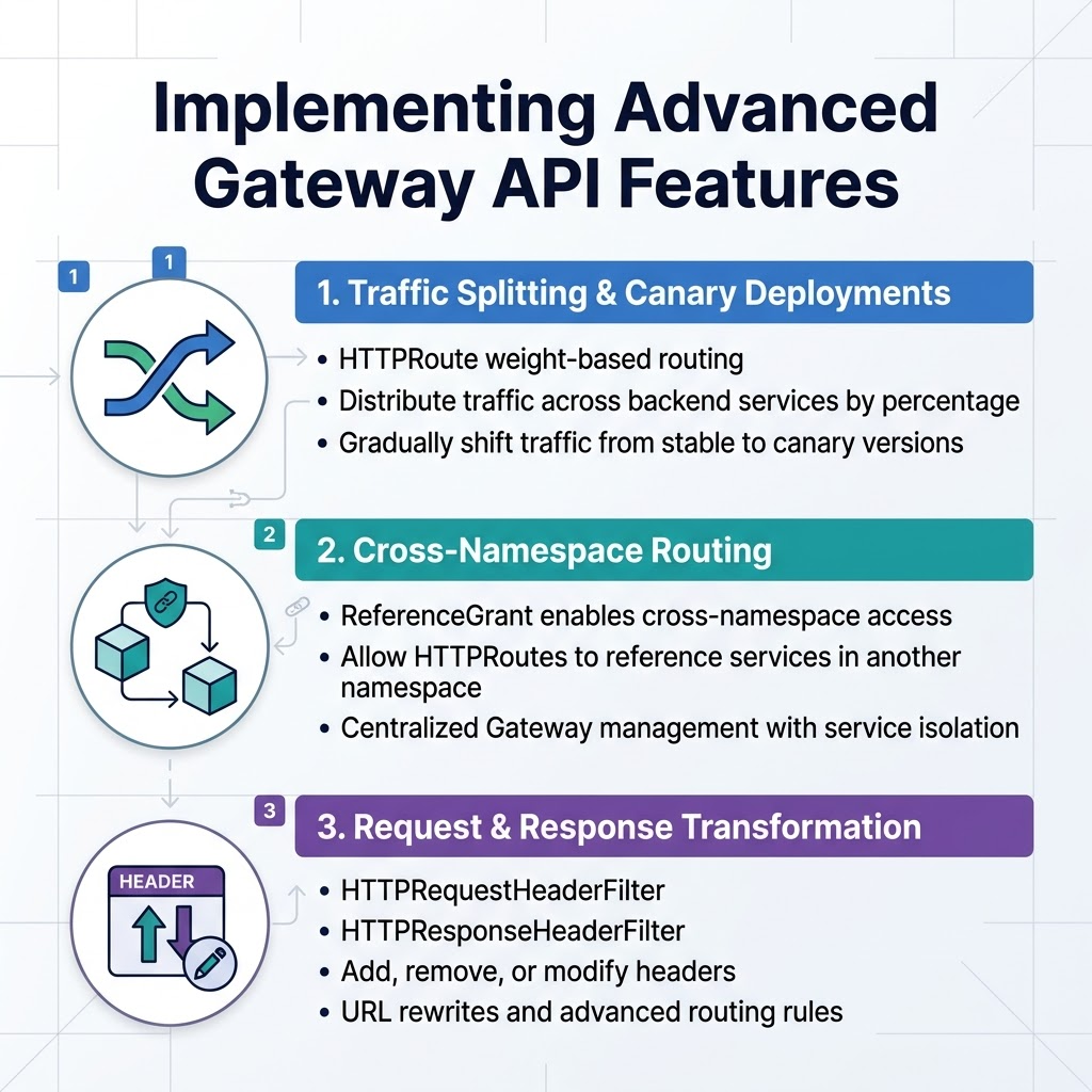 Implementing Advanced Gateway API Features