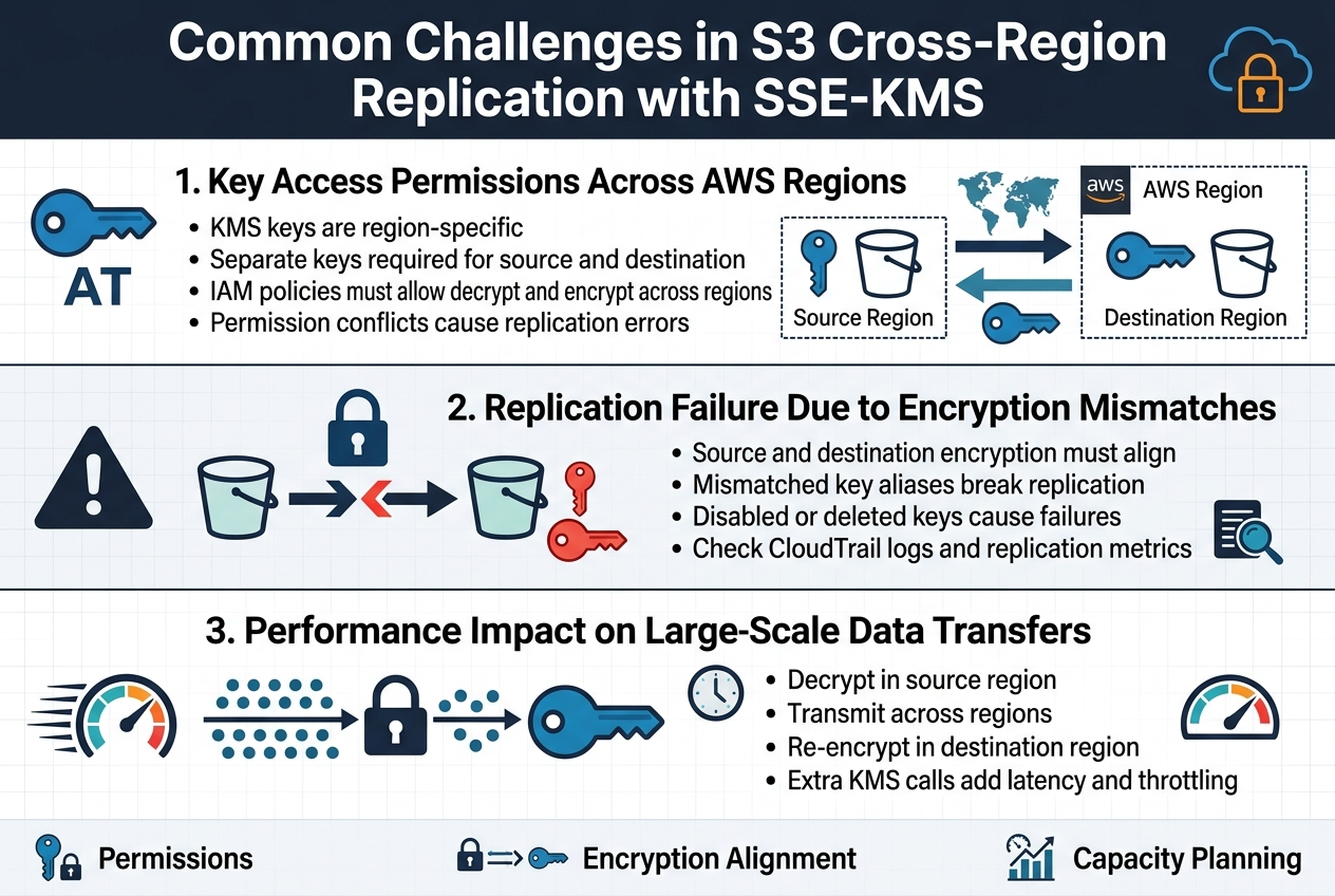 Common Challenges in S3 Cross-Region Replication with SSE-KMS