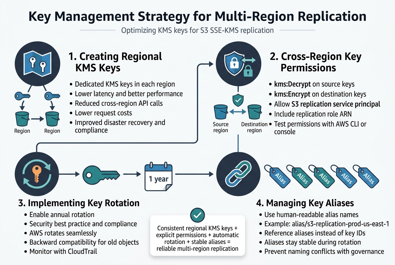 Key Management Strategy for Multi-Region Replication