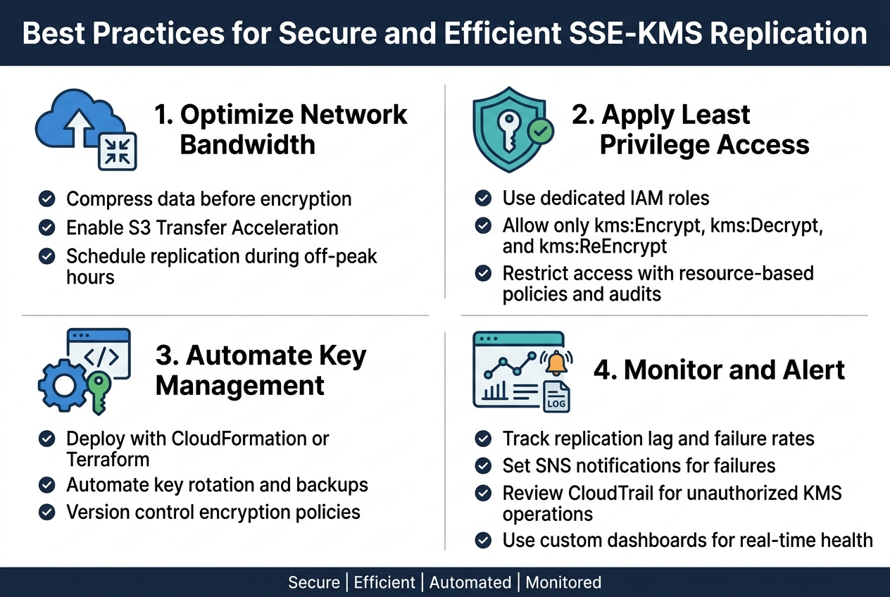 Best Practices for Secure and Efficient SSE-KMS Replication