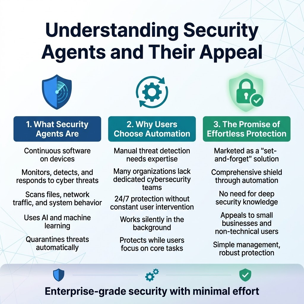 Understanding Security Agents and Their Appeal