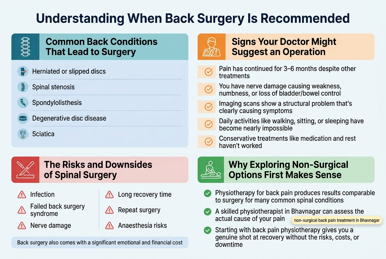 Understanding When Back Surgery Is Recommended