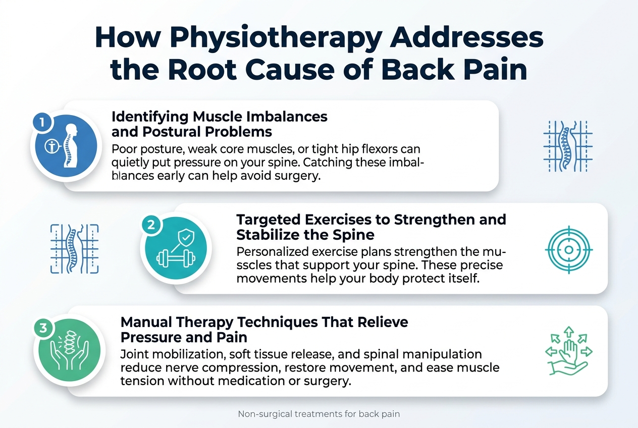 How Physiotherapy Addresses the Root Cause of Back Pain