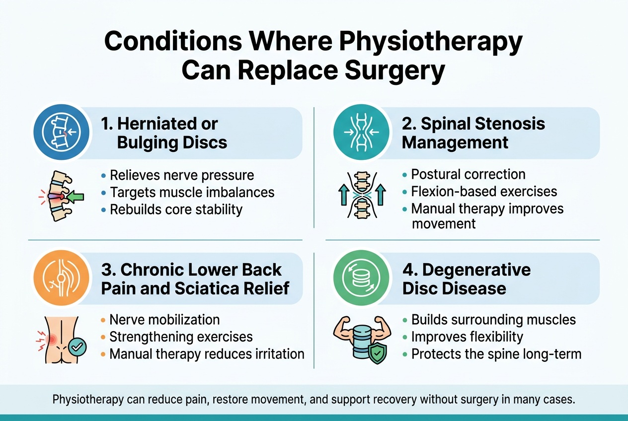 Conditions Where Physiotherapy Can Replace Surgery