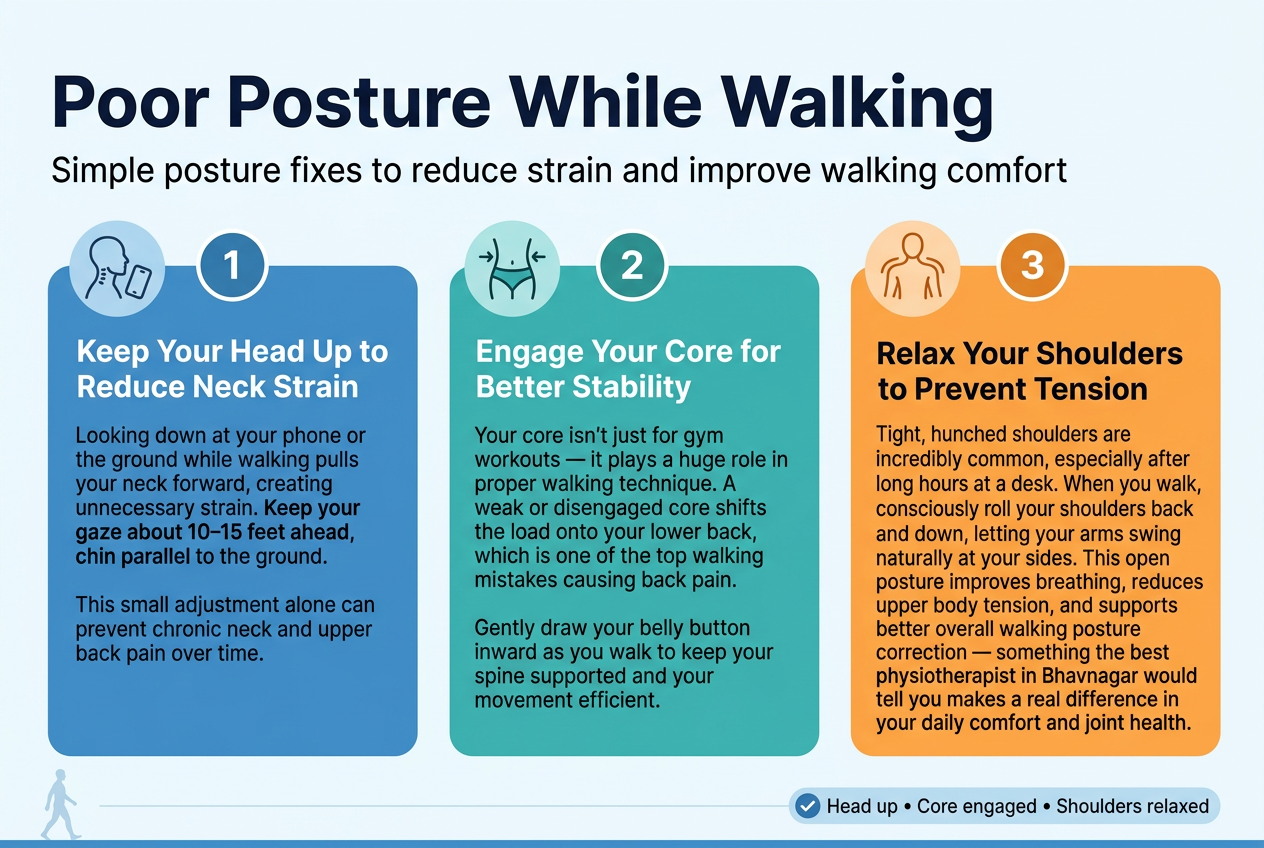 Poor Posture While Walking