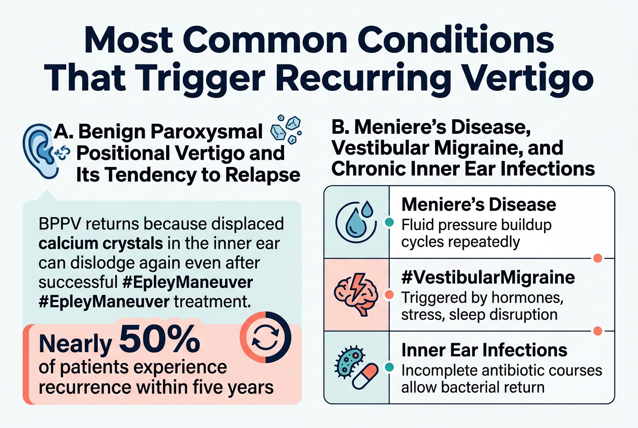 Most Common Conditions That Trigger Recurring Vertigo